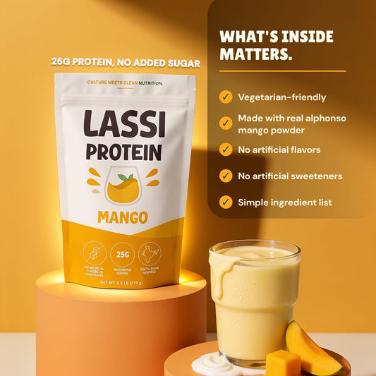 Mango Lassi Whey Protein (2 LB)